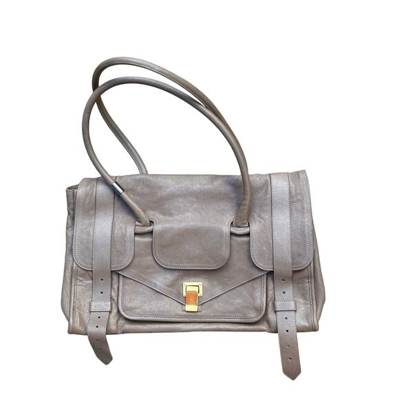 Proenza Schouler PS1 Keep All Taupe Satchel Italy Mushroom Taupe - Picture 6 of 11